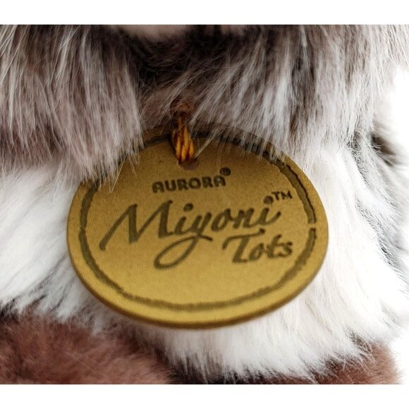 Aurora Miyoni Tots Bunny Rabbit Plush 6" Gray Realistic Stuffed Animal Toy - Picture 6 of 6